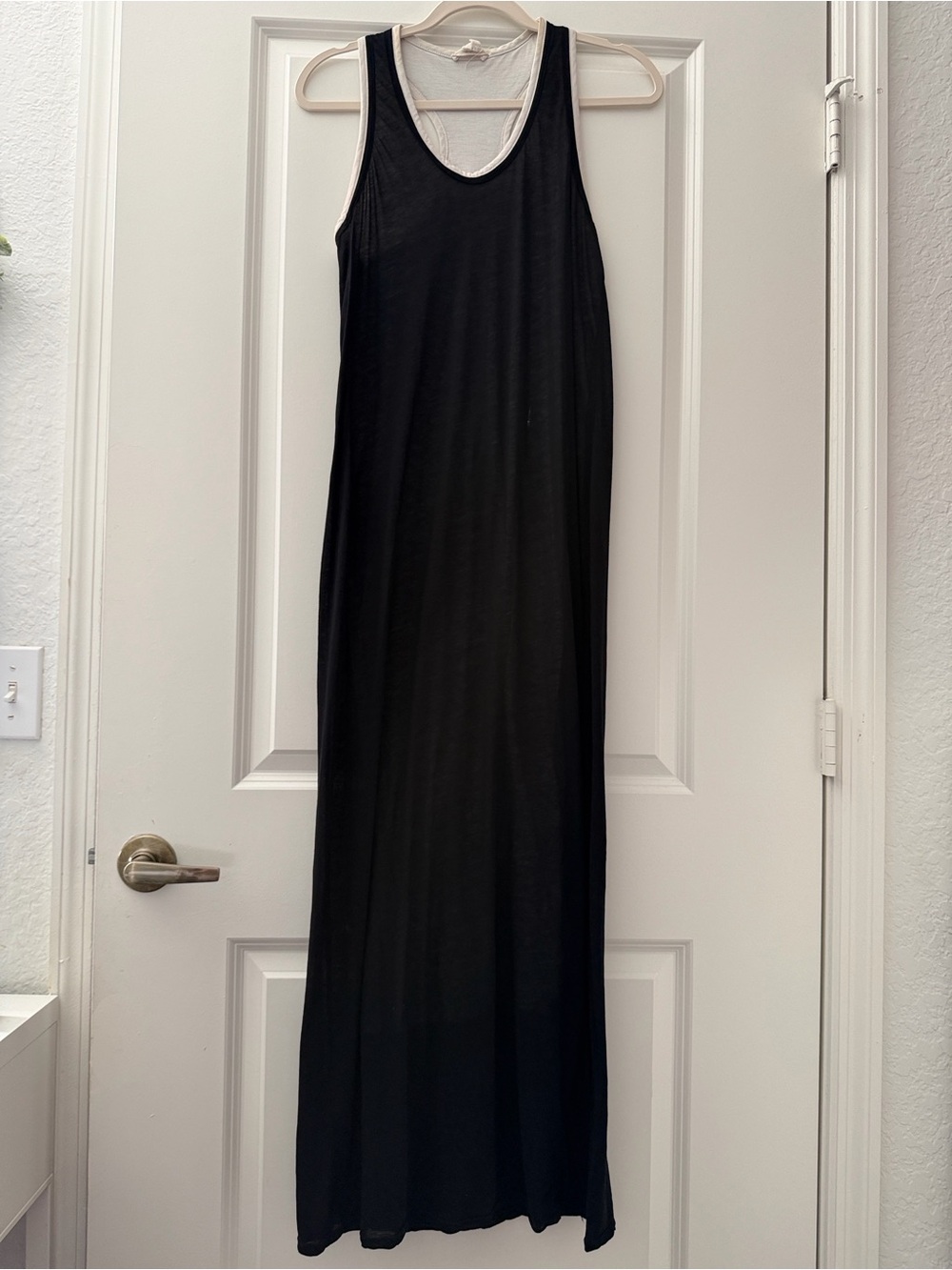 Helmut Lang Racer Black Maxi Dress